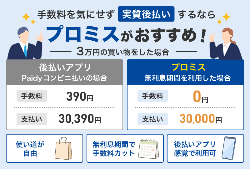 プロミスで実質後払い