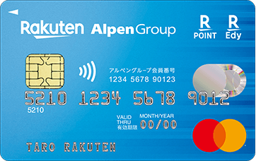 アルペングループ 楽天カードの券面画像