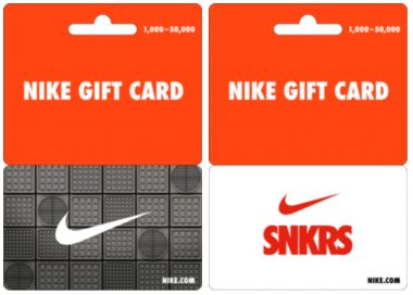 can you use nike gift card on snkrs