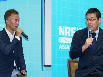 SHATERAISE (SINGAPORE) PTE LTD, 取締役の松岡 正将氏（右）とAdyen Japan(アディエン ジャパン) 営業統括本部本部長 佐野匠氏