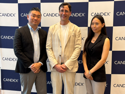 左からCandex Japan 代表 北本大介、Candex CEO ジェレミー・ラッピン、WiL Principal 江 あき氏
