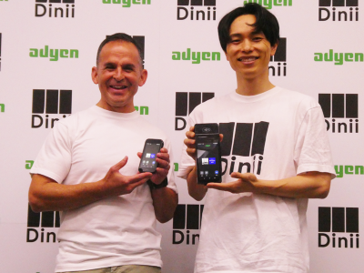 ダイニー 代表取締役 山田真央氏とAdyen 日本カントリーマネージャー アダム・ブラウンステイン氏