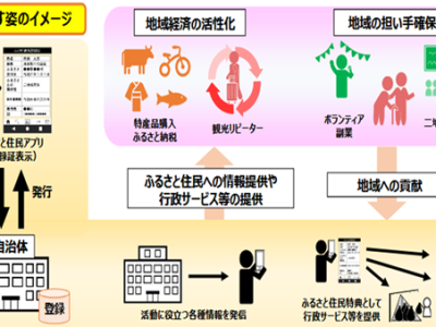 政府が創設を目指す「ふるさと住民登録制度」のスキーム（出典：総務省）