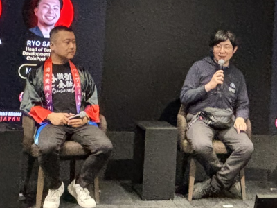 岡部氏は「JPYCは実社会でも使えるようになってきていますので、お好み焼き屋の決済を始め、どんどん使い道を広げていただければと思っています」と語った