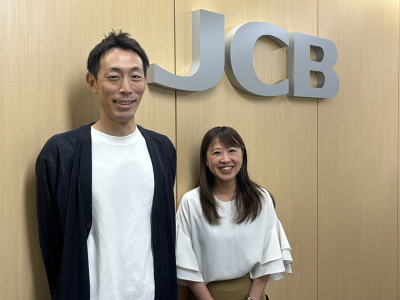 JCB イシュイング本部 イシュイング推進部 次長（プロパー推進グループ担当） 渡邊有介氏）、同グループ 副主事 奥嶋彩氏