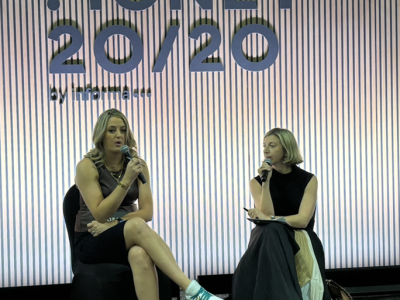 Money 20/20のトレイシー・デイビス氏とスカーレット・シーバー氏。28日に今年のトレンドについて紹介した