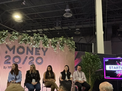 Money20/20のプレスルームで開催された「スタートアップ メディア セッション」
